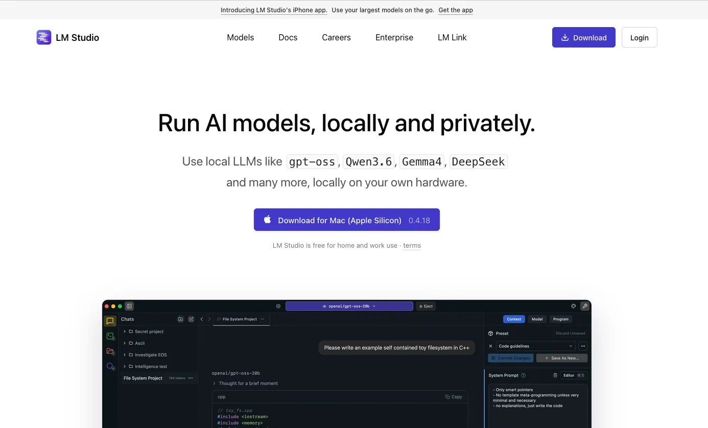 LM Studio: cómo instalar y correr modelos de IA local con interfaz gráfica (2026)