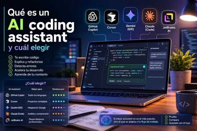 Qué es un AI coding assistant y cuál elegir
